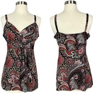 Vintage INC Womens Babydoll Top Size Large Y2K Party Stretch Rhinestone